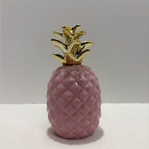 Ceramic Pink and Gold Pineapple Decor